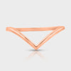 Rose Gold Wishbone Ring
