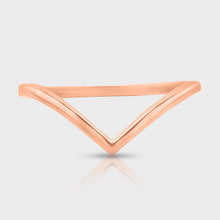 Load image into Gallery viewer, Rose Gold Wishbone Ring