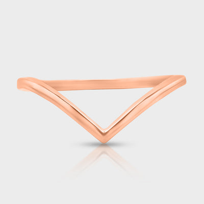 Rose Gold Wishbone Ring