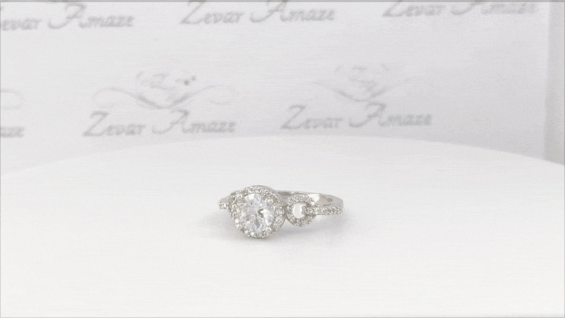 Irene Diamond Silver Ring for Women- video