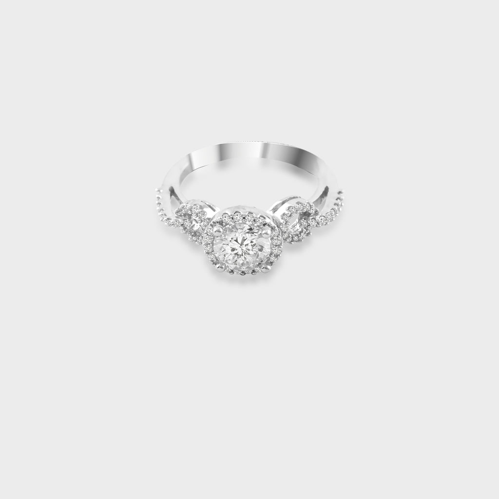 Irene Diamond Silver Ring for Women
