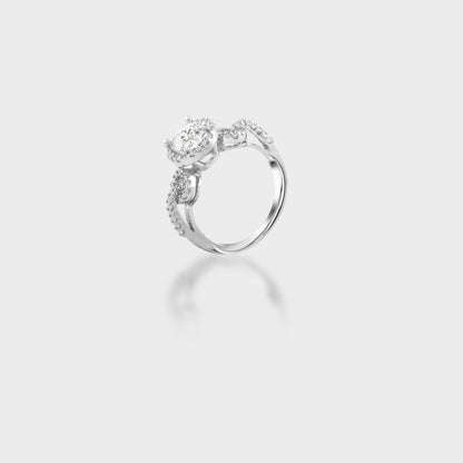 Irene Diamond Silver Ring for Women= zevar amaze