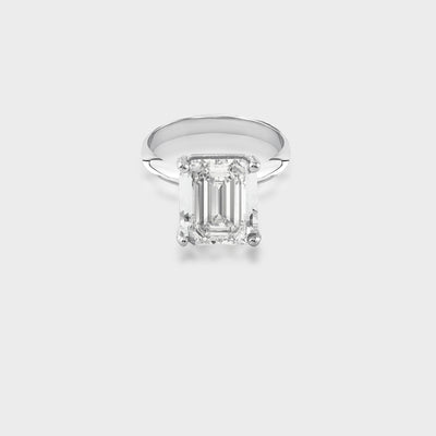 Elara Diamond Silver Ring for Women