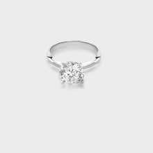 Load image into Gallery viewer, Fedora Diamond Silver Ring for Women