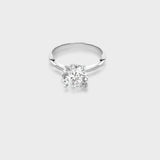 Fedora Diamond Silver Ring for Women