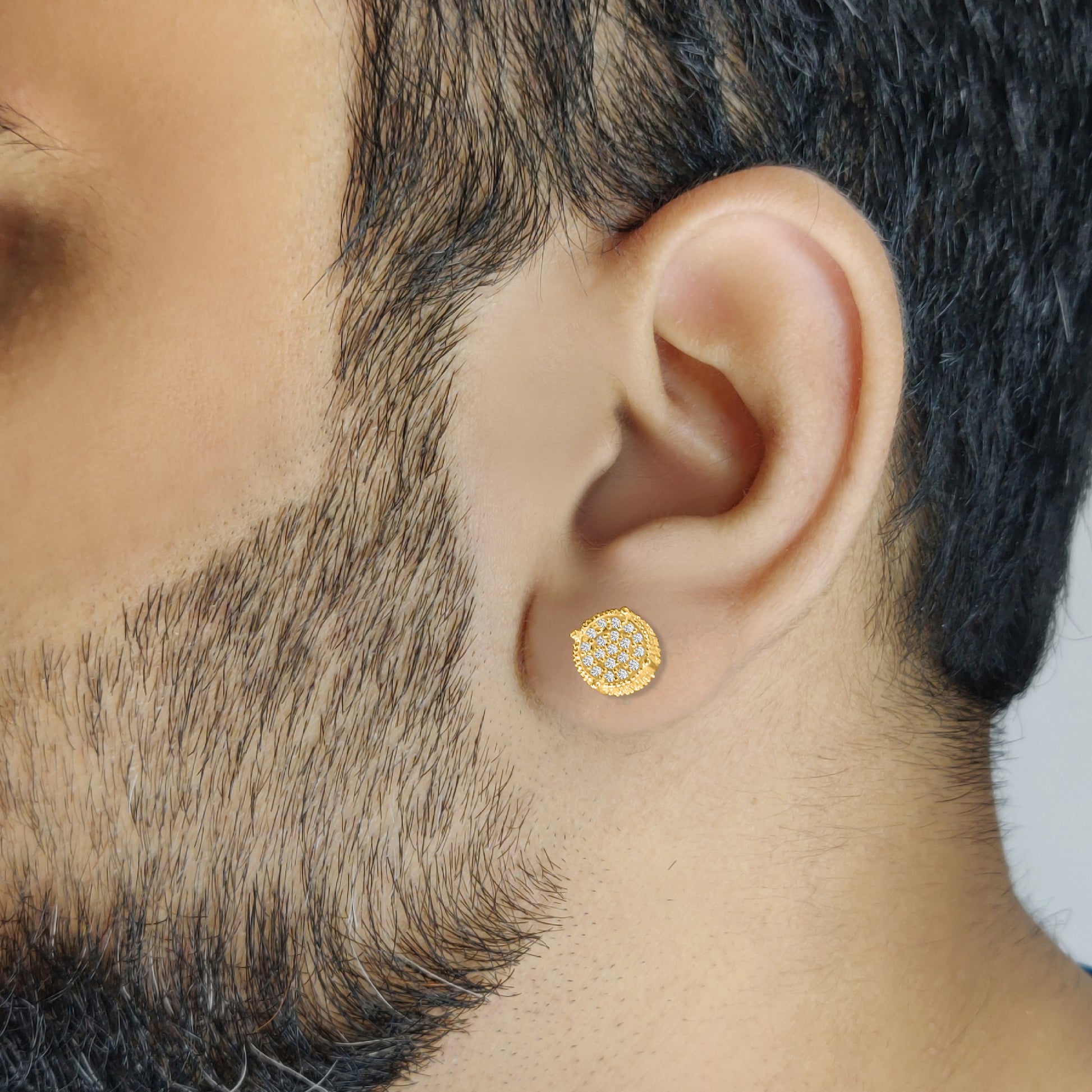 Zevar Amaze Silver Stud for Men