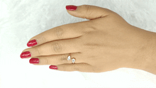 Load image into Gallery viewer, Rose Gold CZ Drop Ring