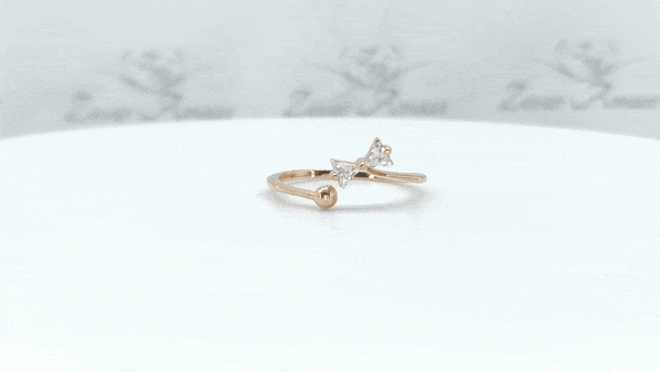 14kt Gold Infinity Bypass Ring | Wedding Bands & Co. Chicago