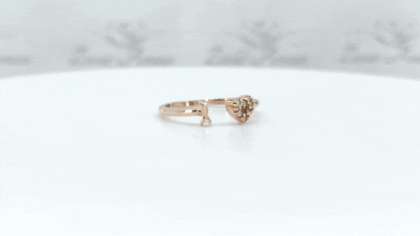 Rose Gold Proposal Ring