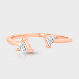 Rose Gold Trillion Ring