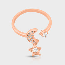 Load image into Gallery viewer, Rose Gold Star Promise Ring