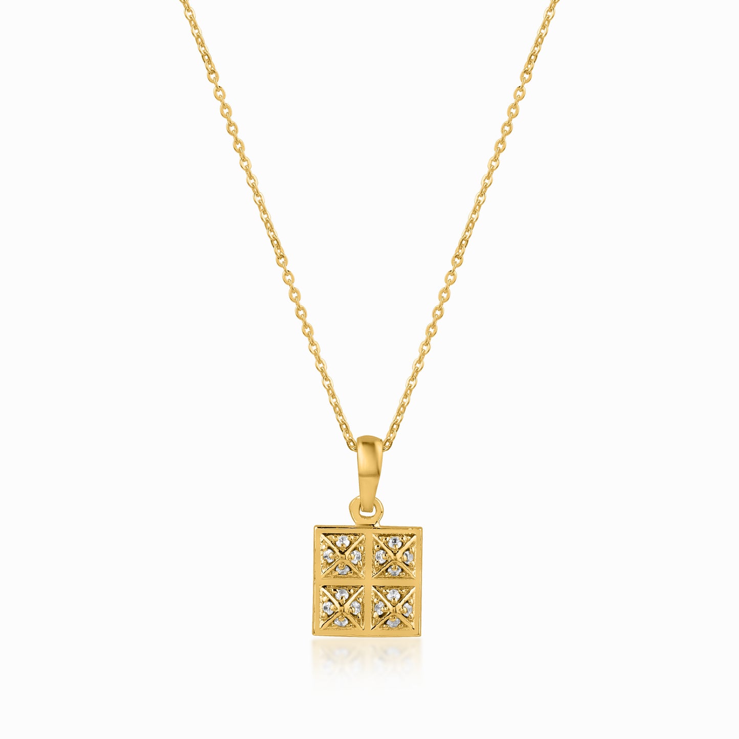 GIZA YELLOW GOLD PENDANT SET