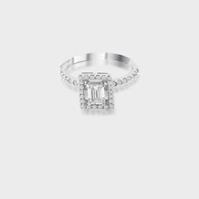 Load image into Gallery viewer, Karissa Diamond Silver Ring for Women