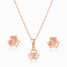 Load image into Gallery viewer, Rose Gold Bling Pendant Set