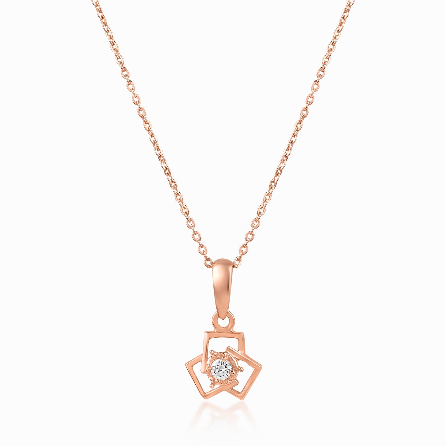 Rose Gold Bling Pendant Set
