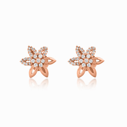 Floral Rose Gold Pendant Set