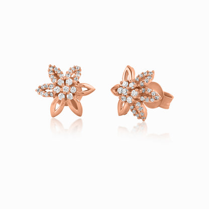 Floral Rose Gold Pendant Set