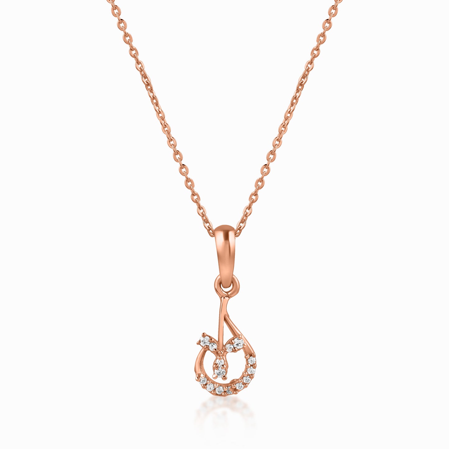 Rose Gold Dew Pendant Set