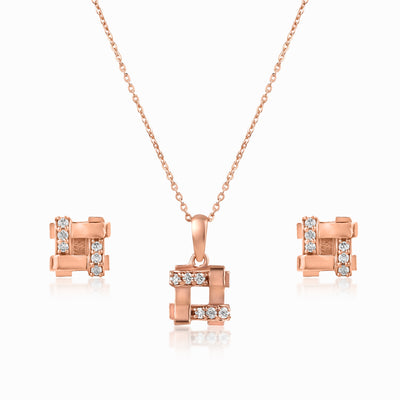 Rose Gold Square Pendant