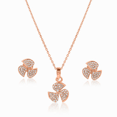 Trillium Rose Gold Pendant