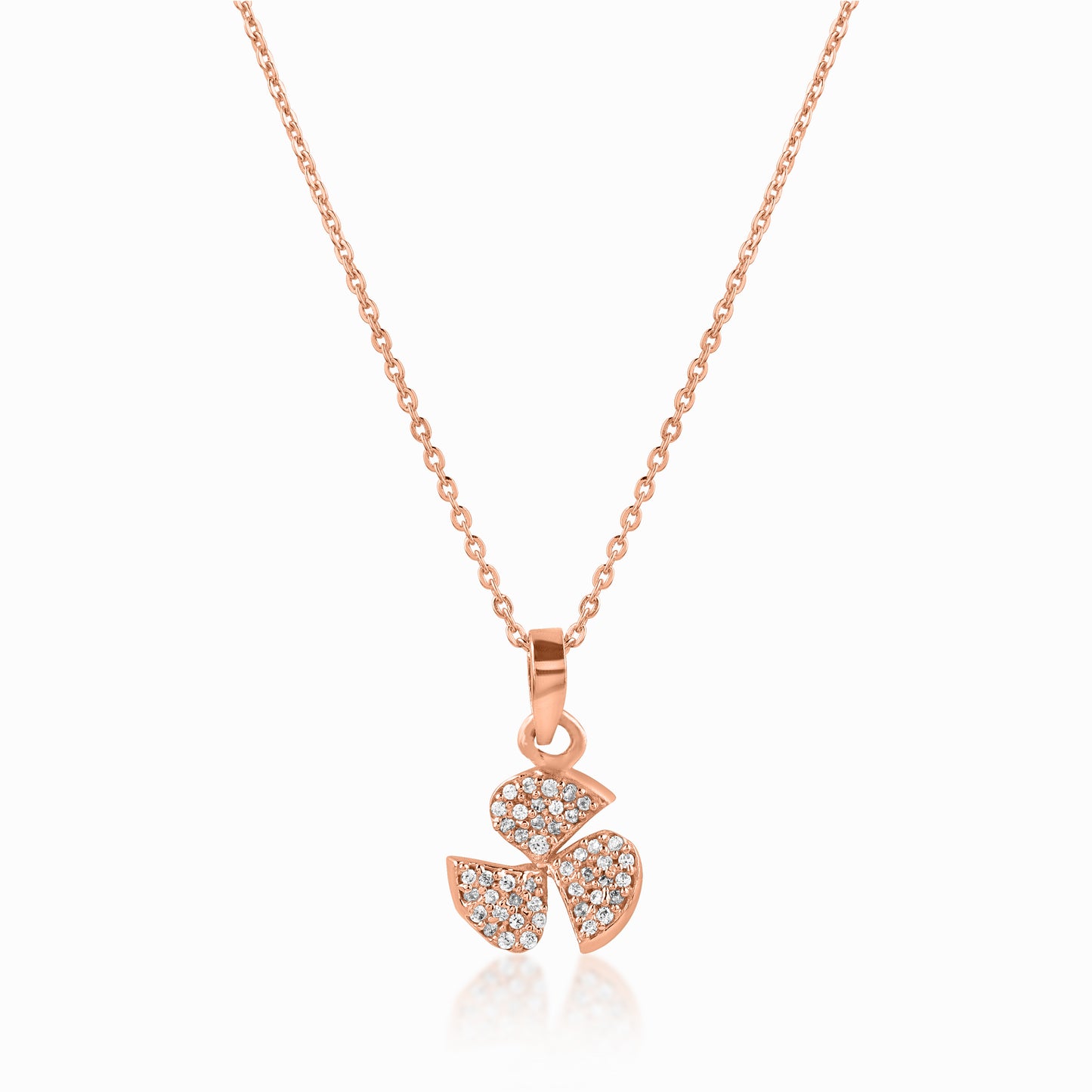 Trillium Rose Gold Pendant