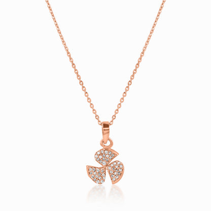 Trillium Rose Gold Pendant