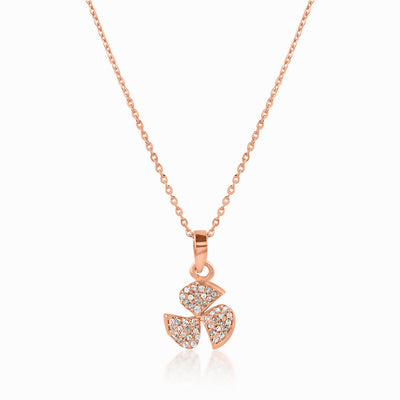Rose Gold Dainty Trio Pendant