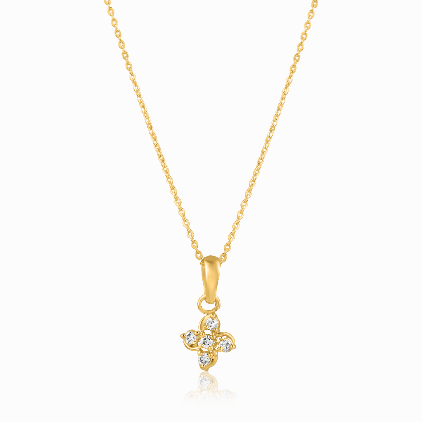 Pendant with Cluster of 5 Diamonds