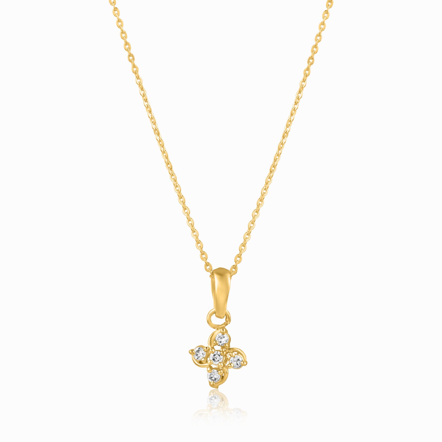Windmill yellow gold pendant set
