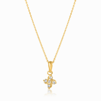 Windmill yellow gold pendant set