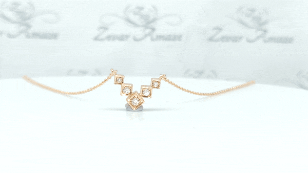 Bella Rose gold Penadant