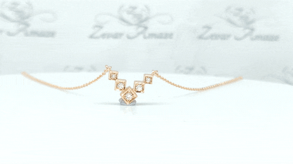 Bella Rose gold Penadant