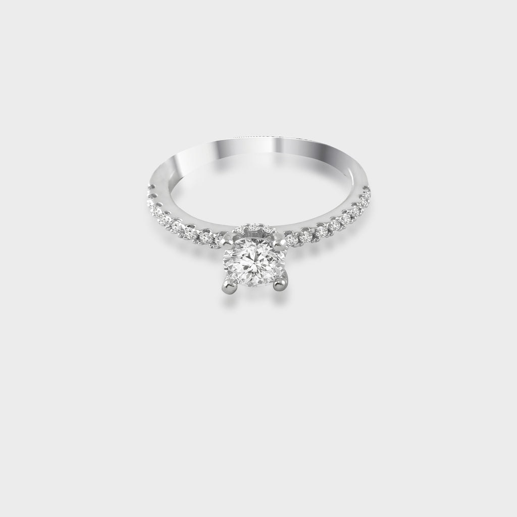 Ivanna Diamond Silver Ring for Women