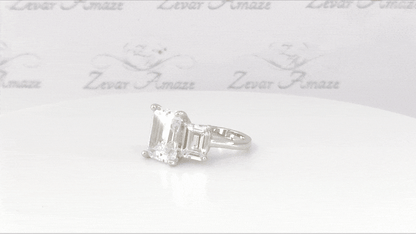 Aurora Diamond Silver Ring for Her