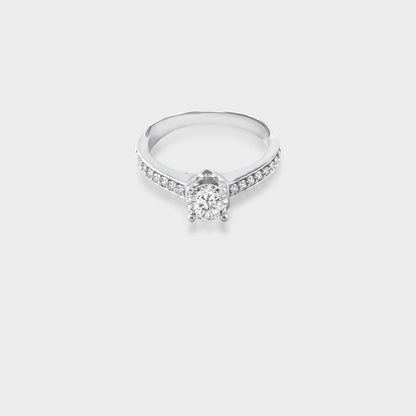 Evan Ring Moissanite