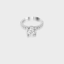 Load image into Gallery viewer, Gaelin Diamond Silver Ring for Women