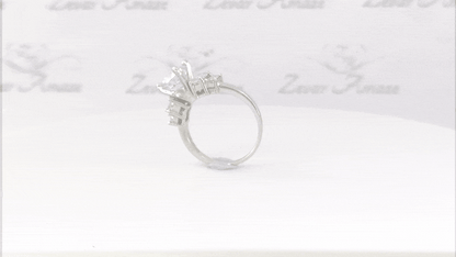 Brisa Diamond Silver Ring for Her