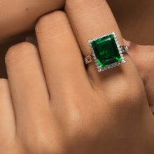 Load image into Gallery viewer, Green Emerald Ring for Her