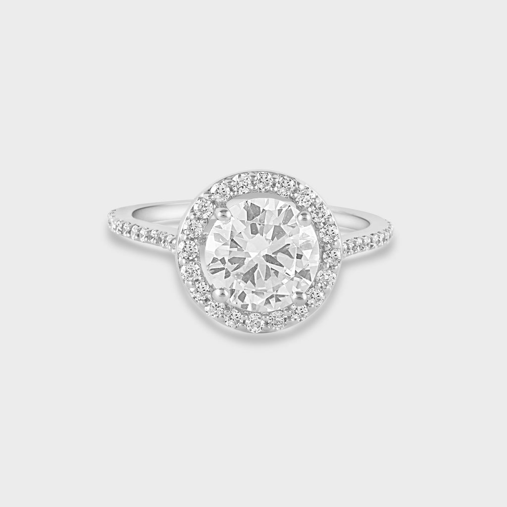 Ceres Diamond Silver Ring for Her