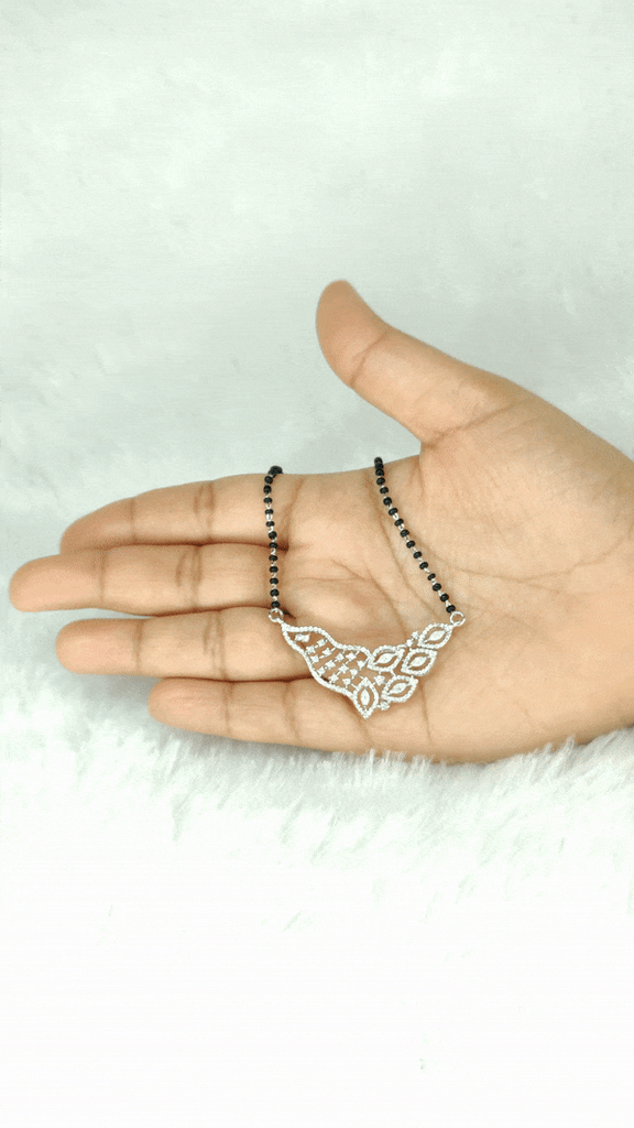 Silver traditional mangalsutra