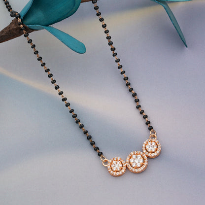 Silver Trinity mangalsutra