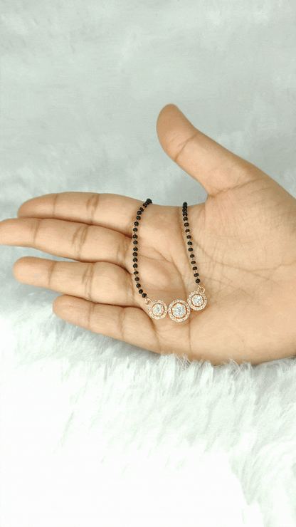 Silver Trinity mangalsutra