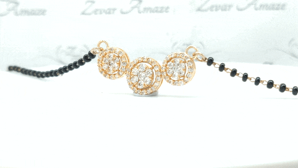 Silver Trinity mangalsutra