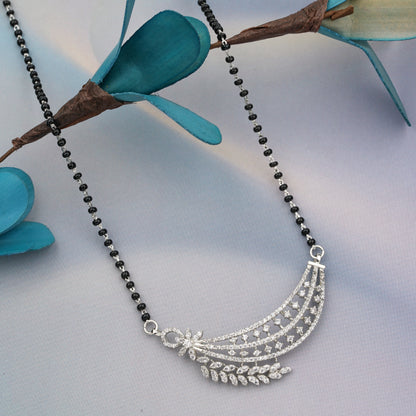 Silver Leaf Mangalsutra
