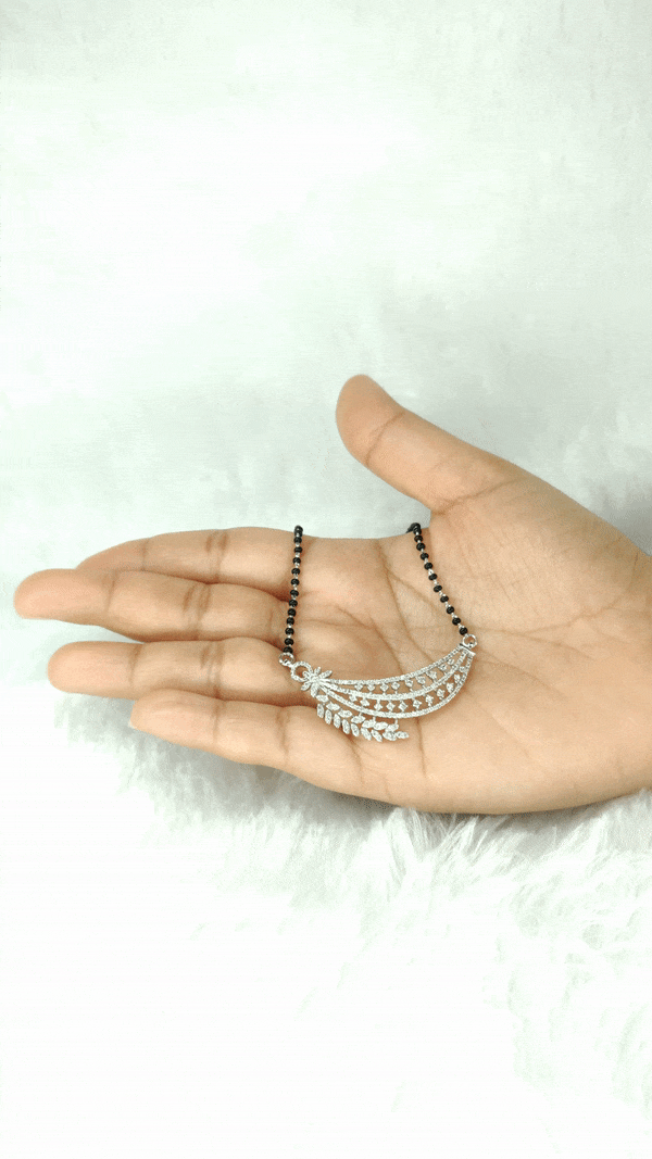 Silver Leaf Mangalsutra