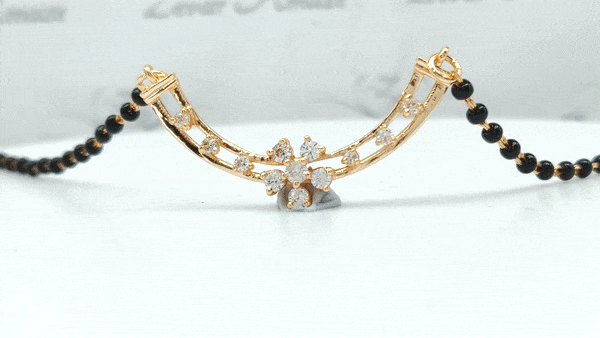 Rose Gold Floral Mangalsutra