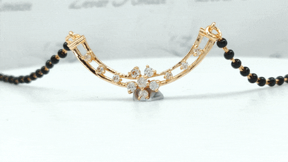 Rose Gold Floral Mangalsutra
