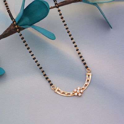Rose Gold Floral Mangalsutra