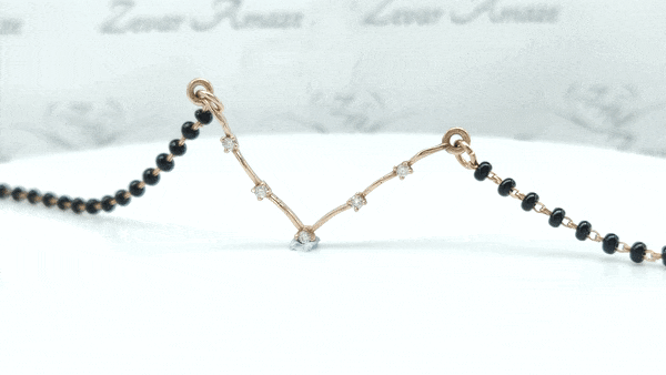 Rose gold constellation Mangalsutra