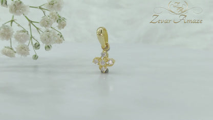 Pendant with Cluster of 5 Diamonds